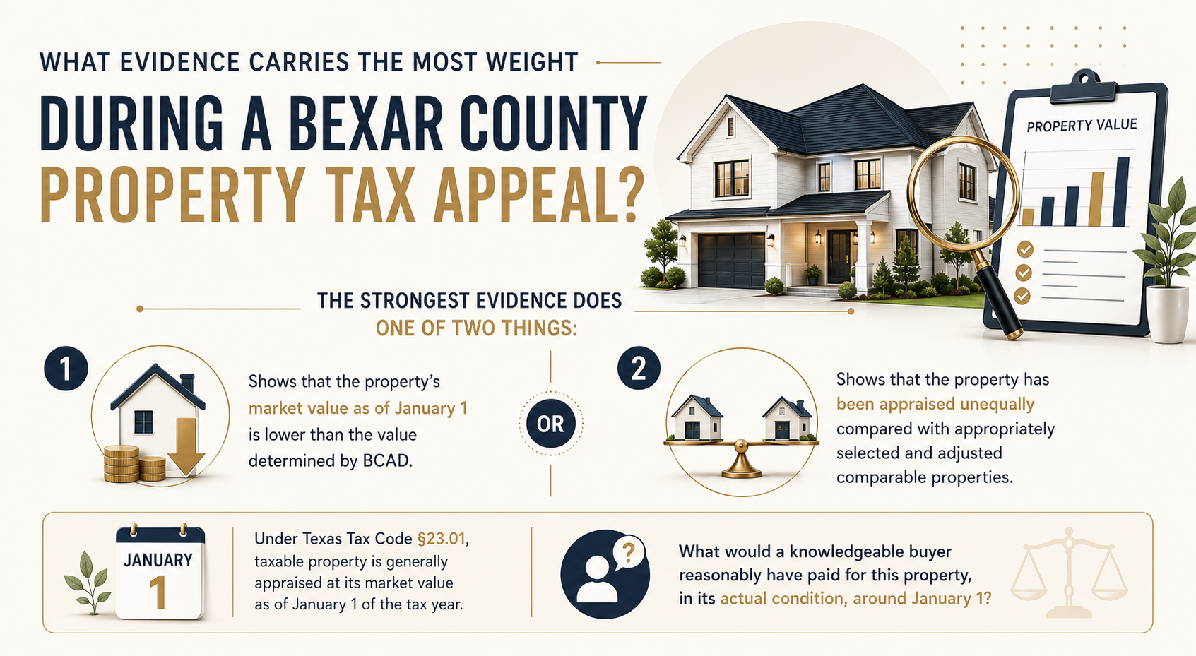 During a bexar county property tax appeal