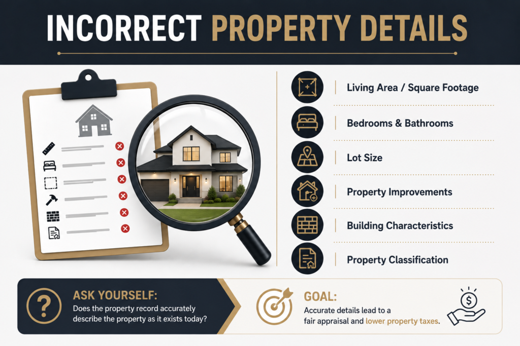 Incorrect Property Details